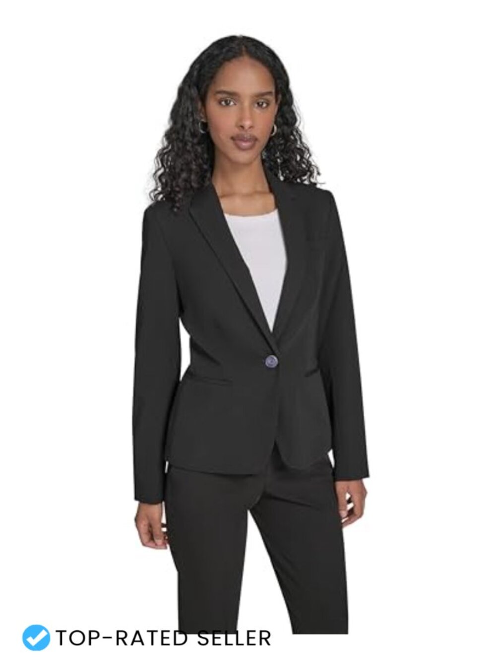 Tommy Hilfiger Single Button Business Blazer Notch Collar Tailored